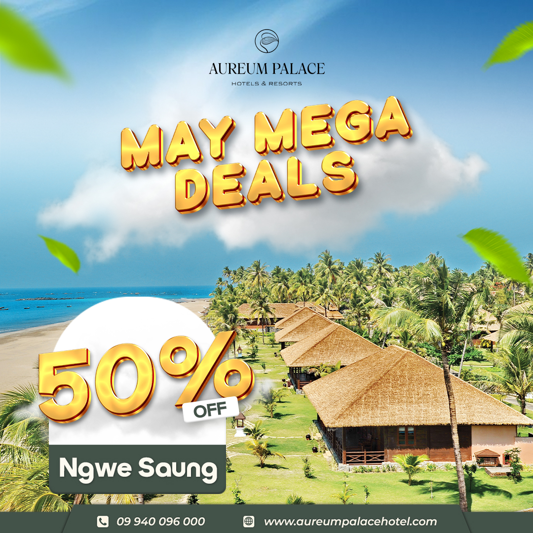 May Mega Deals: Your 50% Off Escape to Ngwe Saung🏝️✨